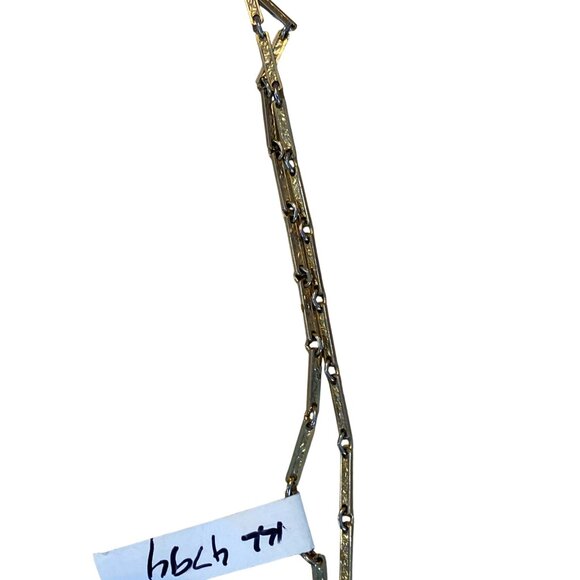 Vintage Gold-Tone & Silver-Tone Chain Link Necklace - Picture 3 of 12